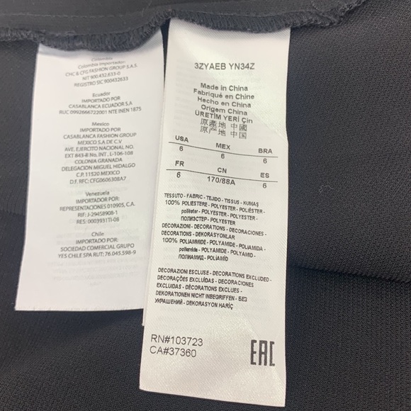 ARMANI EXCHANGE off shoulder Sleeve Dress size 6 Black color with lace - Picture 8 of 13